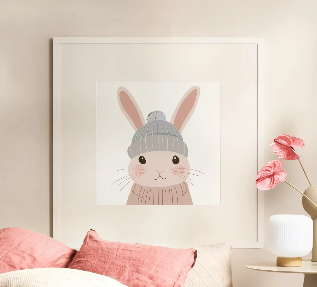Cute Rabbit 5 carta hahnemühle da So Cute Land - Affiches et posters