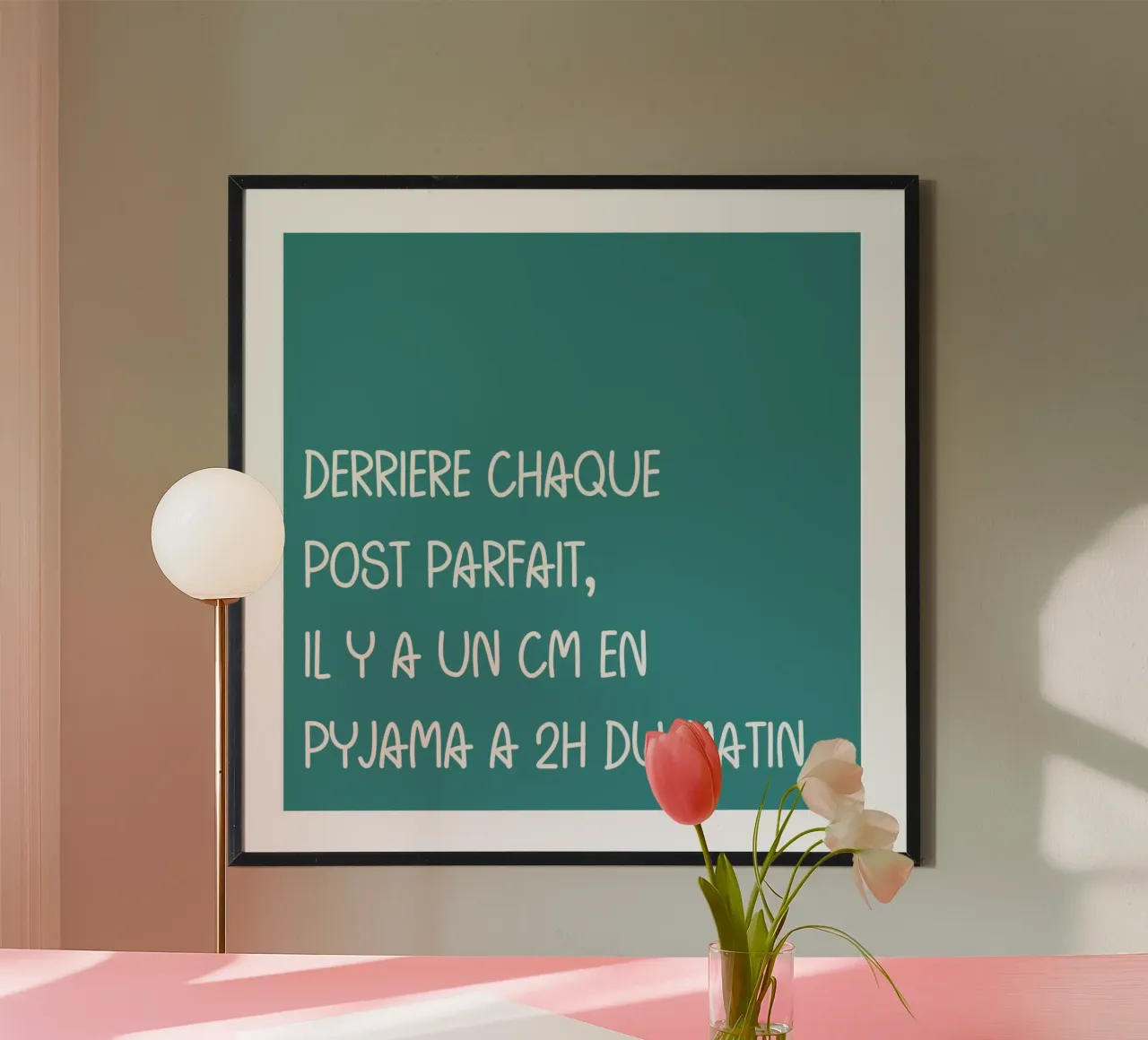 Vie ma vie de CM #1 poster con telaio in plastica da LA COM DE LA NANTAISE