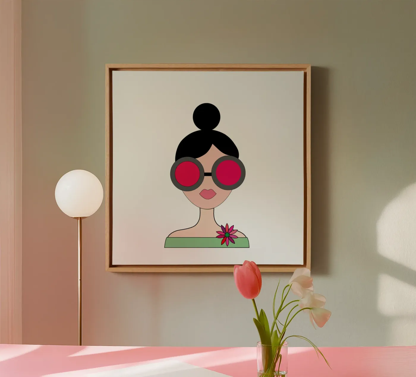 Sunglasses canvas by SunflowerDE