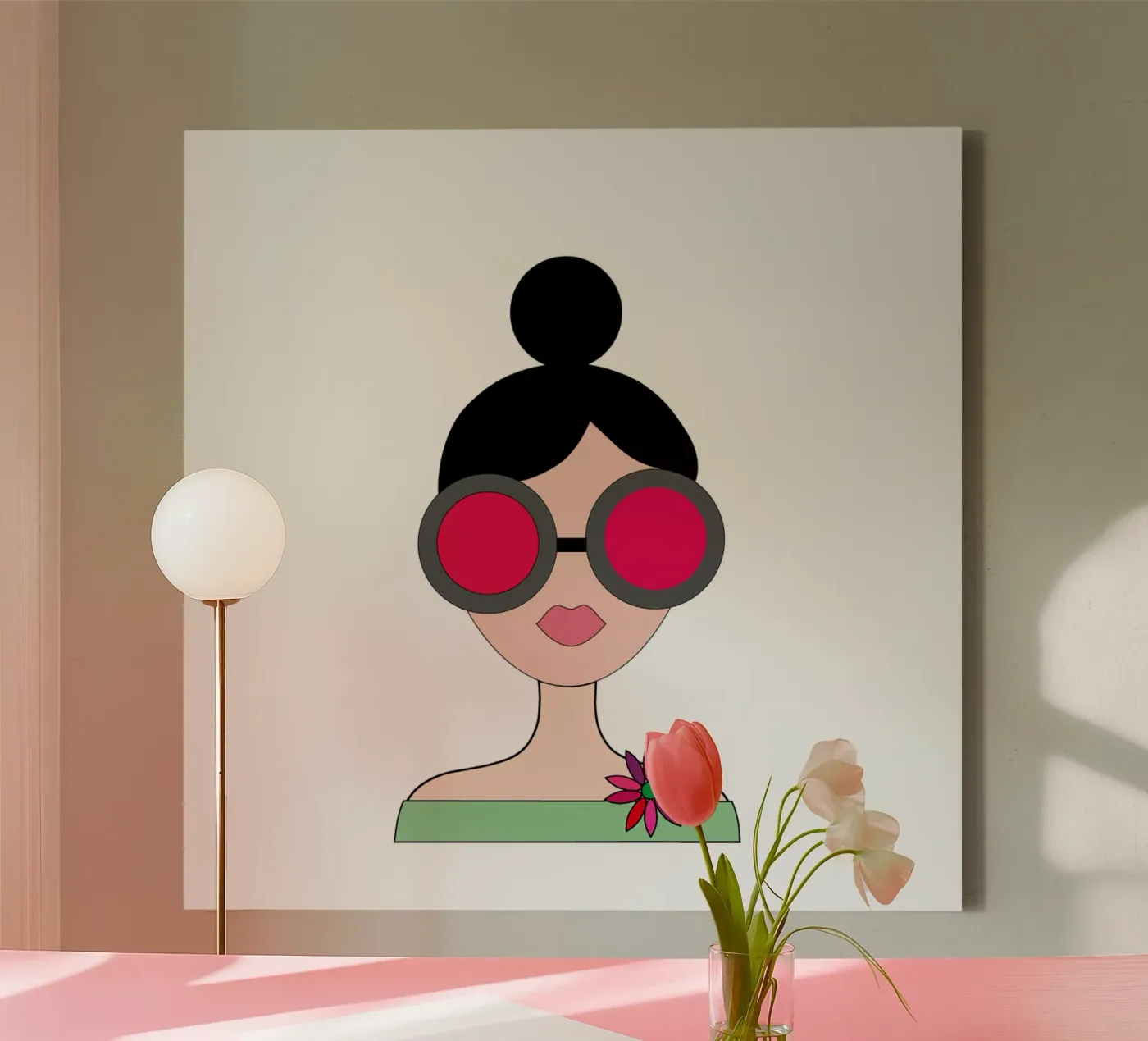 Sunglasses canvas by SunflowerDE