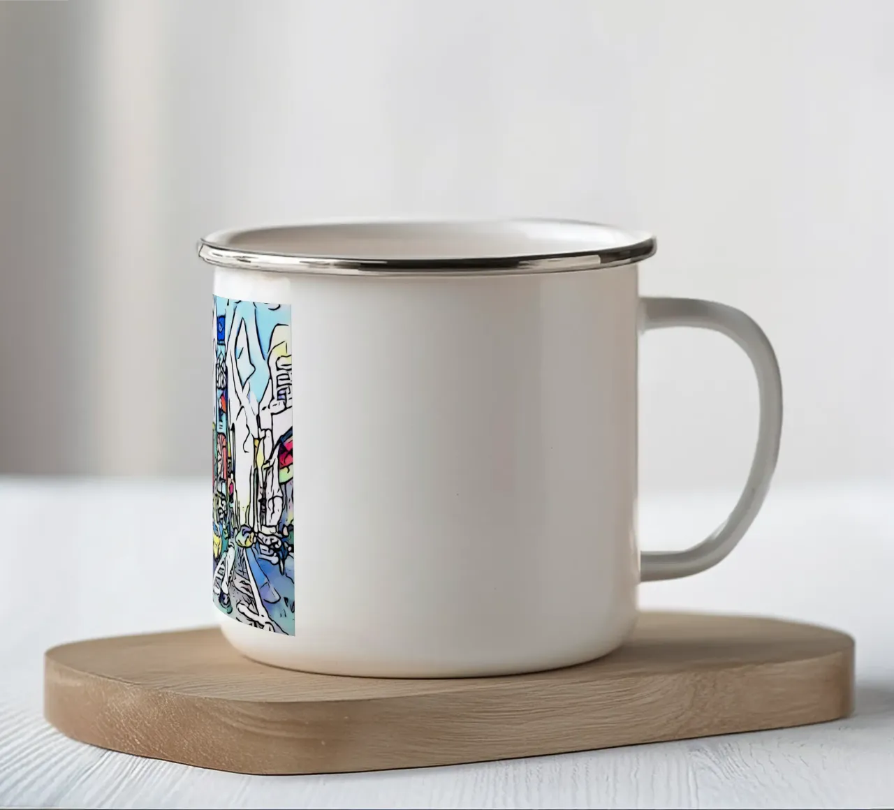 Grande Mela, Motiv 4 tazza in smalto da ZAMART - PopArt