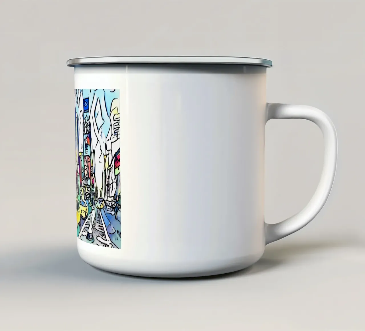 Grande Mela, Motiv 4 tazza in smalto da ZAMART - PopArt