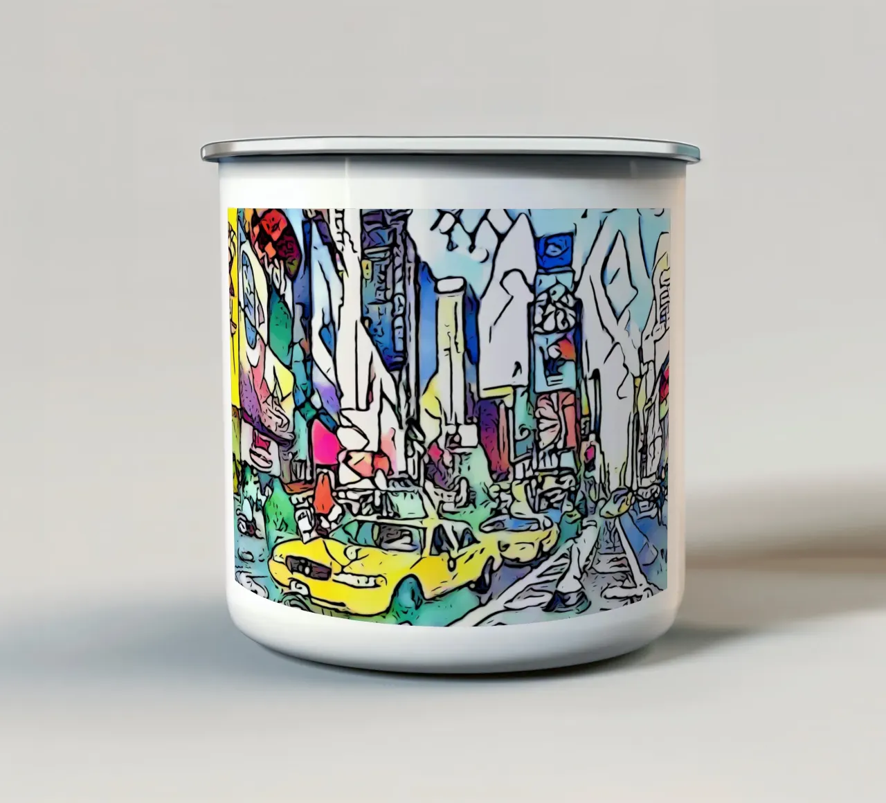 Grande Mela, Motiv 4 tazza in smalto da ZAMART - PopArt