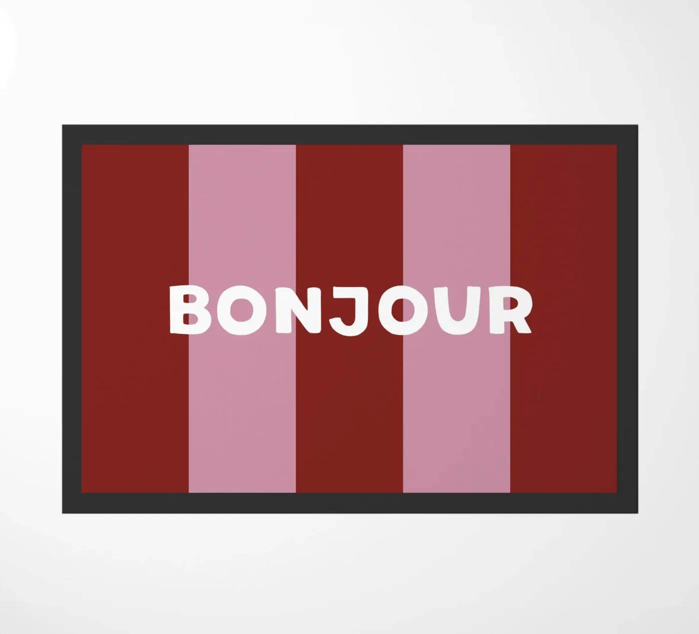 Stripes · Red deurmat van Your notes