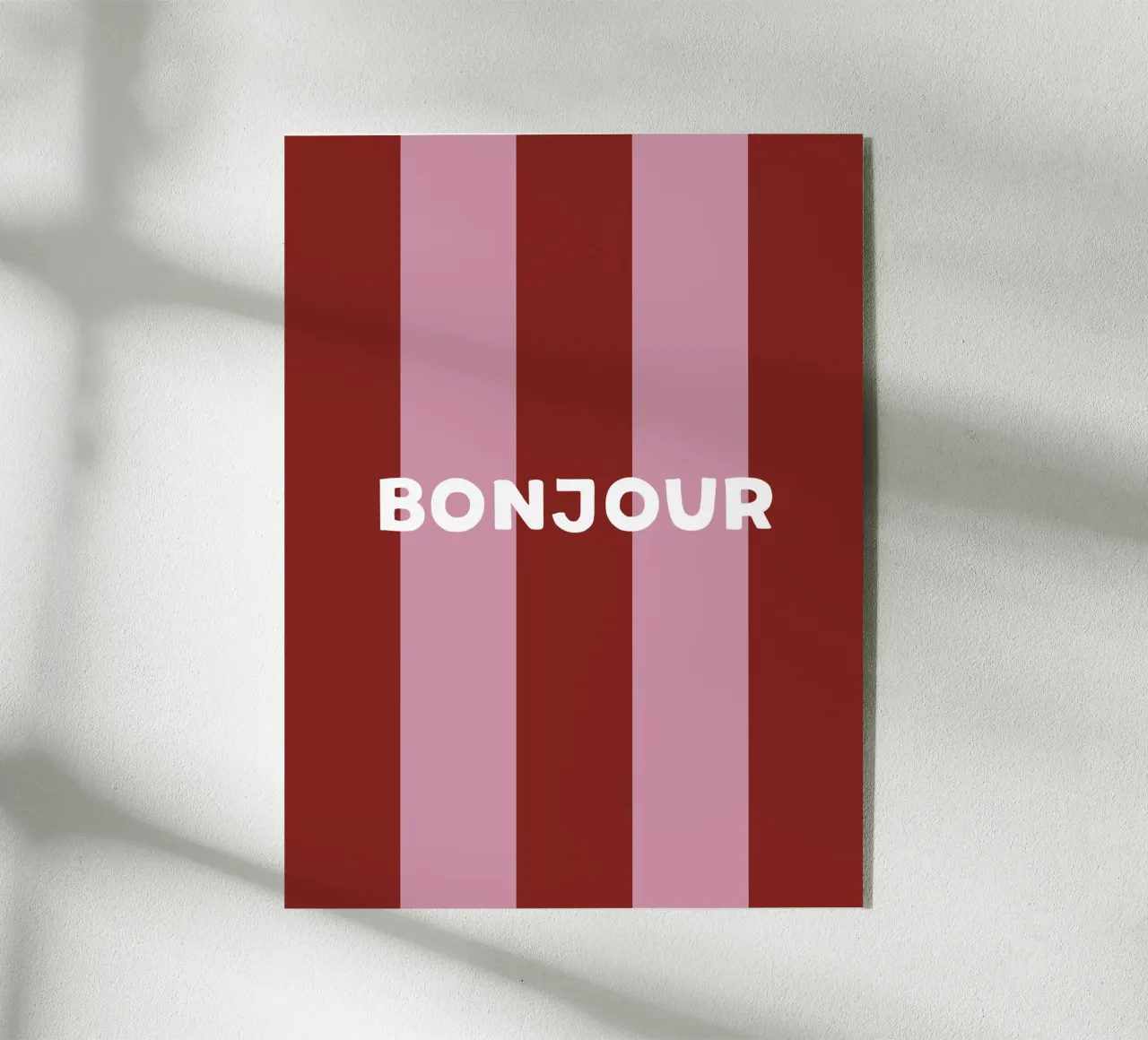 Stripes · Red acrylic glass by Your notes