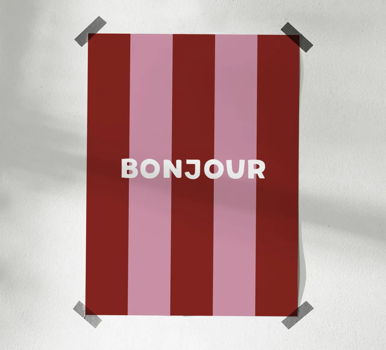 Stripes · Red poster da Your notes