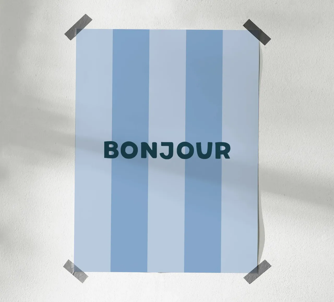 Stripes · Blue poster da Your notes