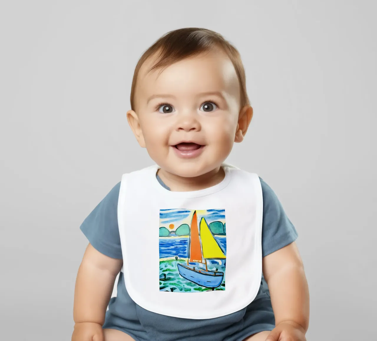 Segelboot Babylätzchen von ZAMART