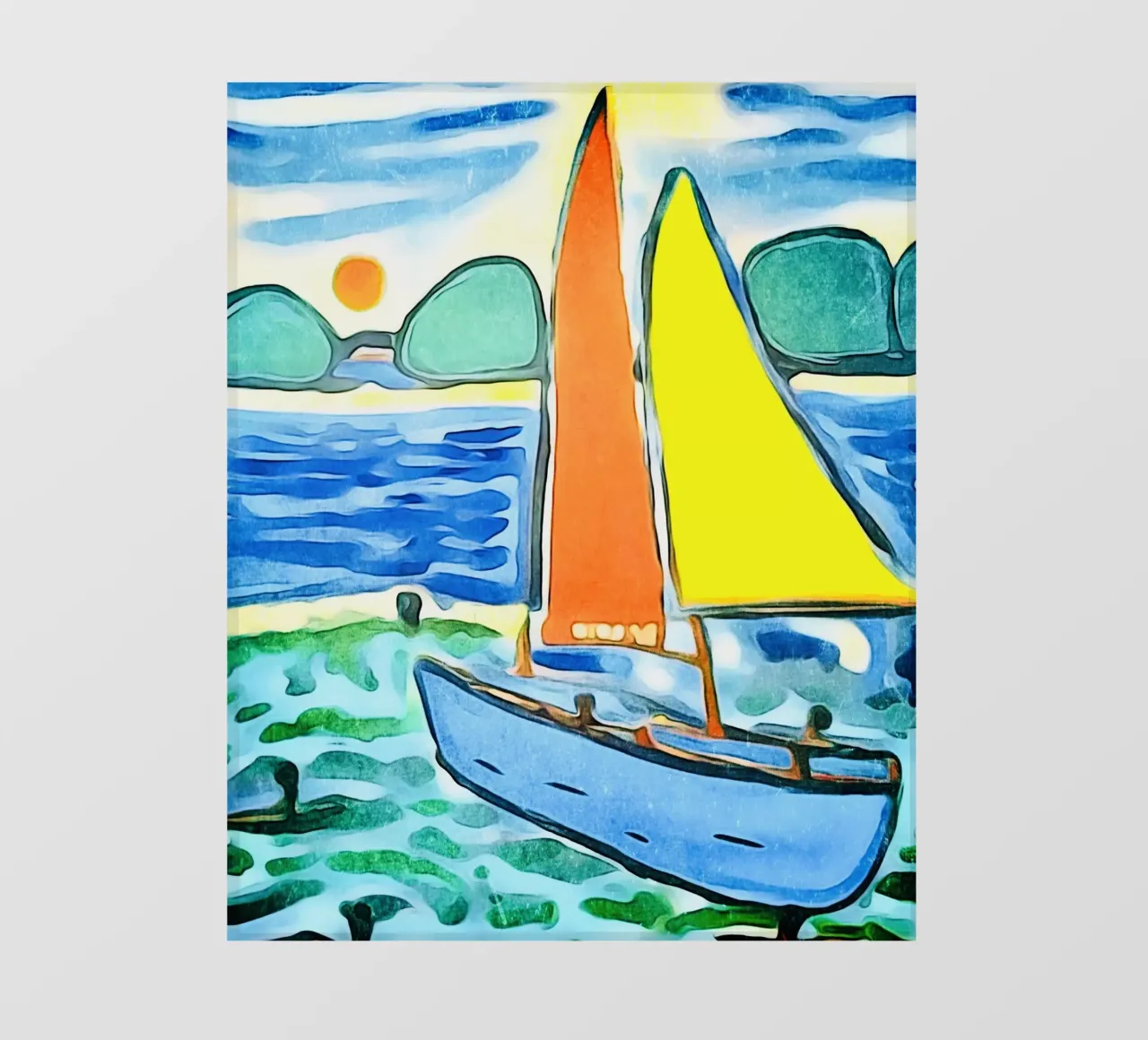 Zeilboot fotobehang van ZAMART