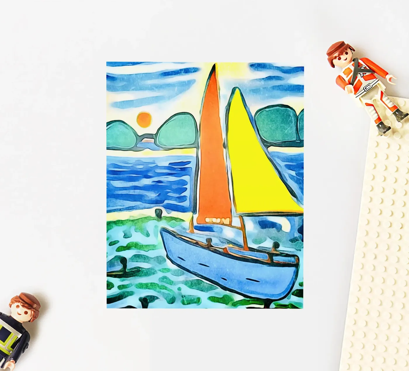 Zeilboot sticker van ZAMART