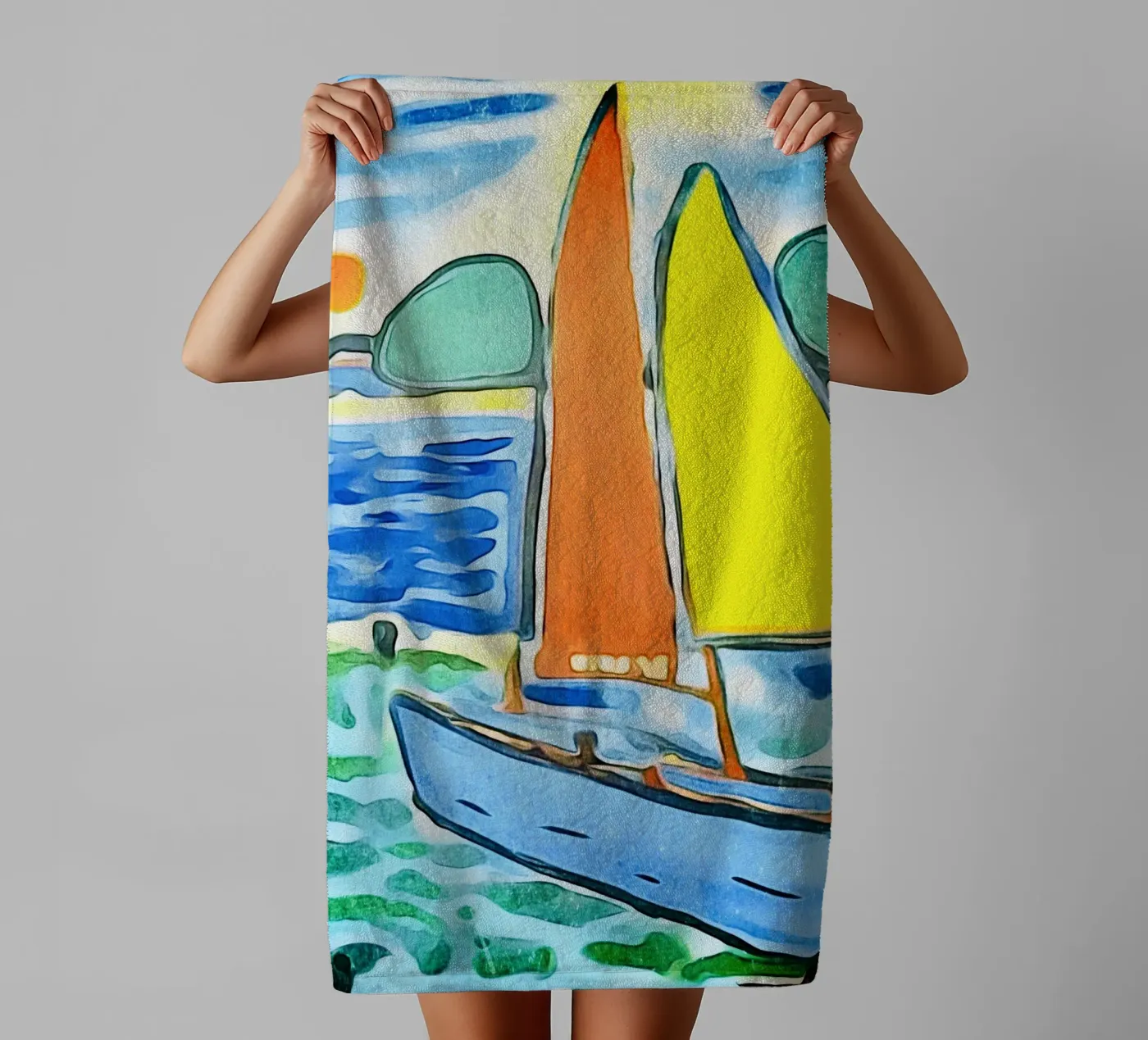 Zeilboot badhanddoek van ZAMART