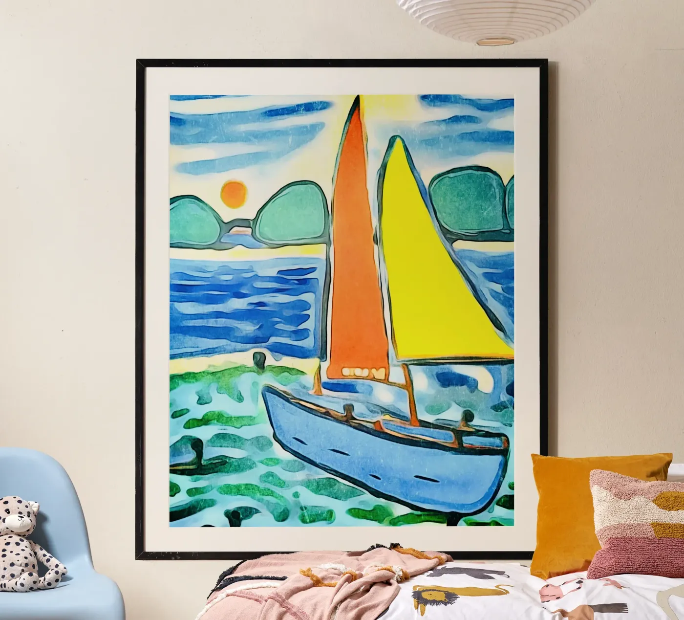 Sailboat poster by ZAMART