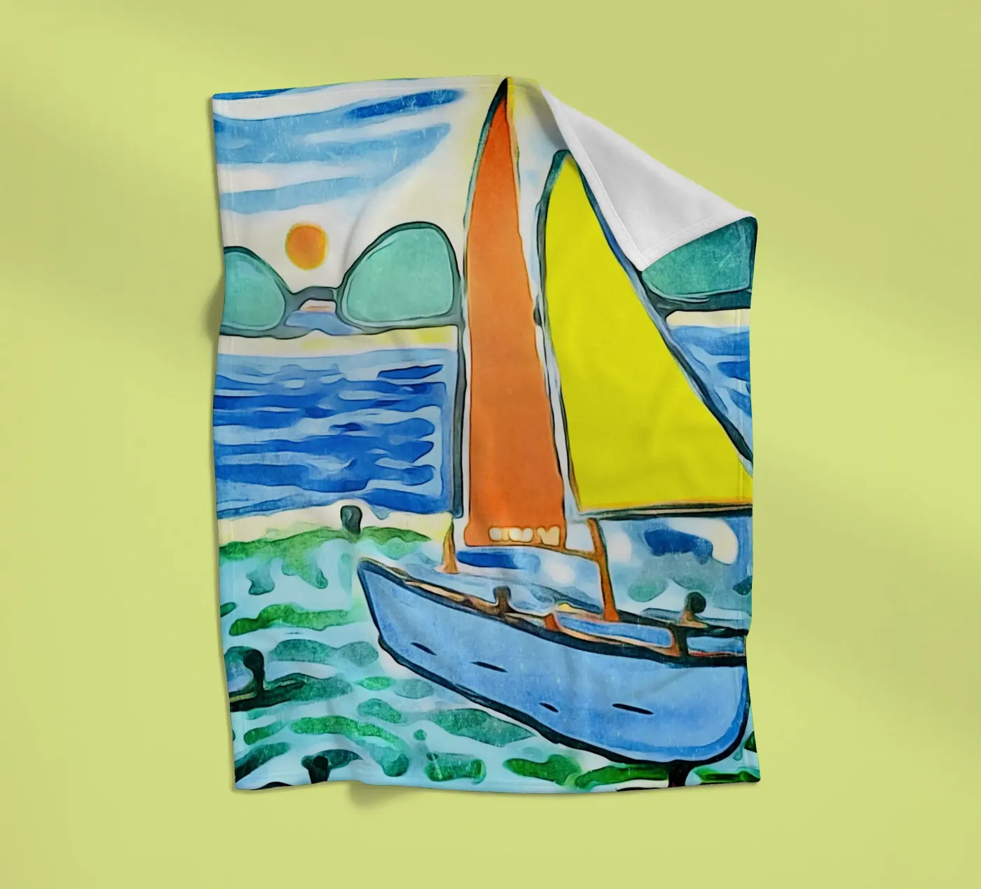 Sailboat fleecedeken van ZAMART