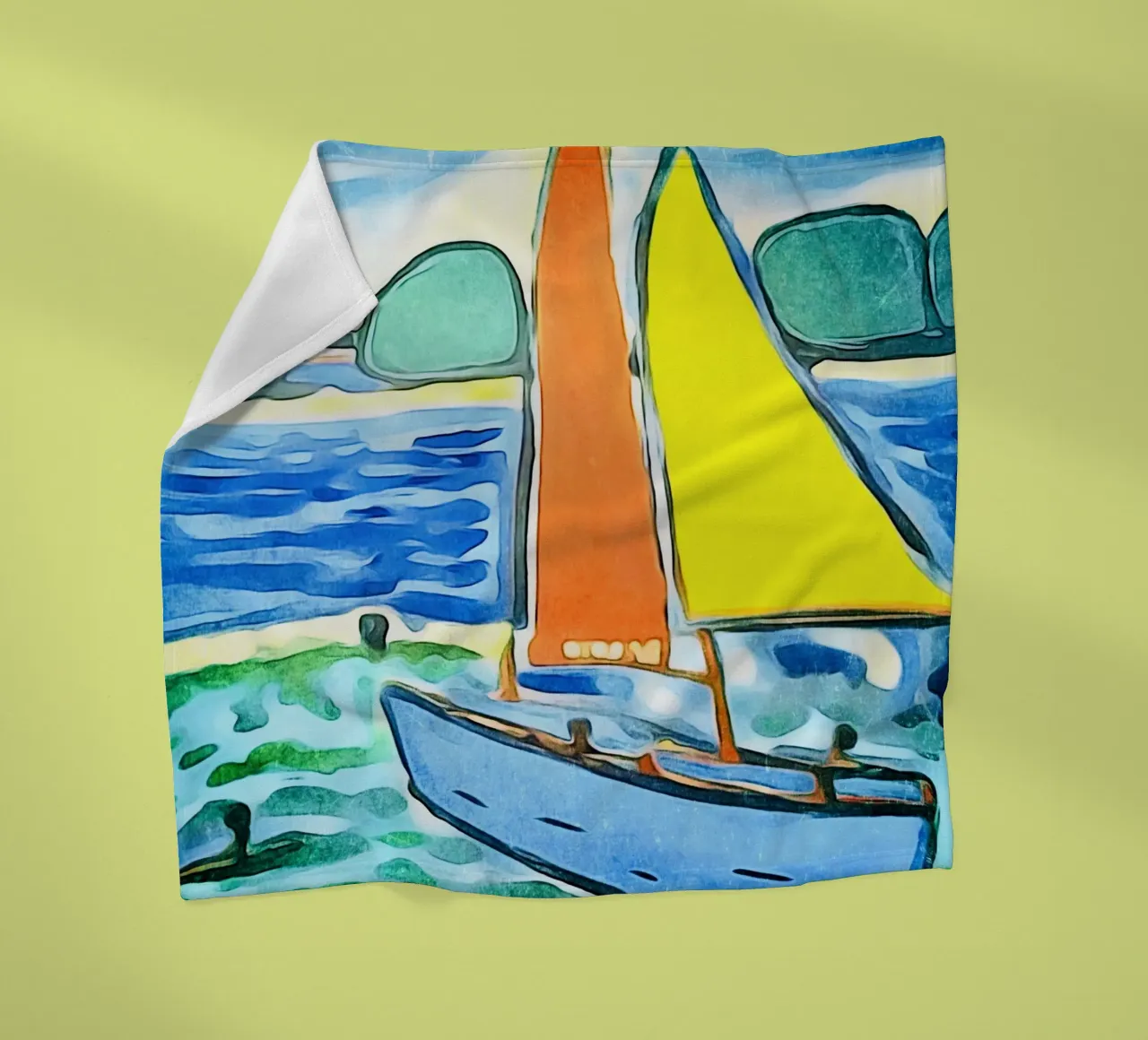 Zeilboot fleecedeken van ZAMART