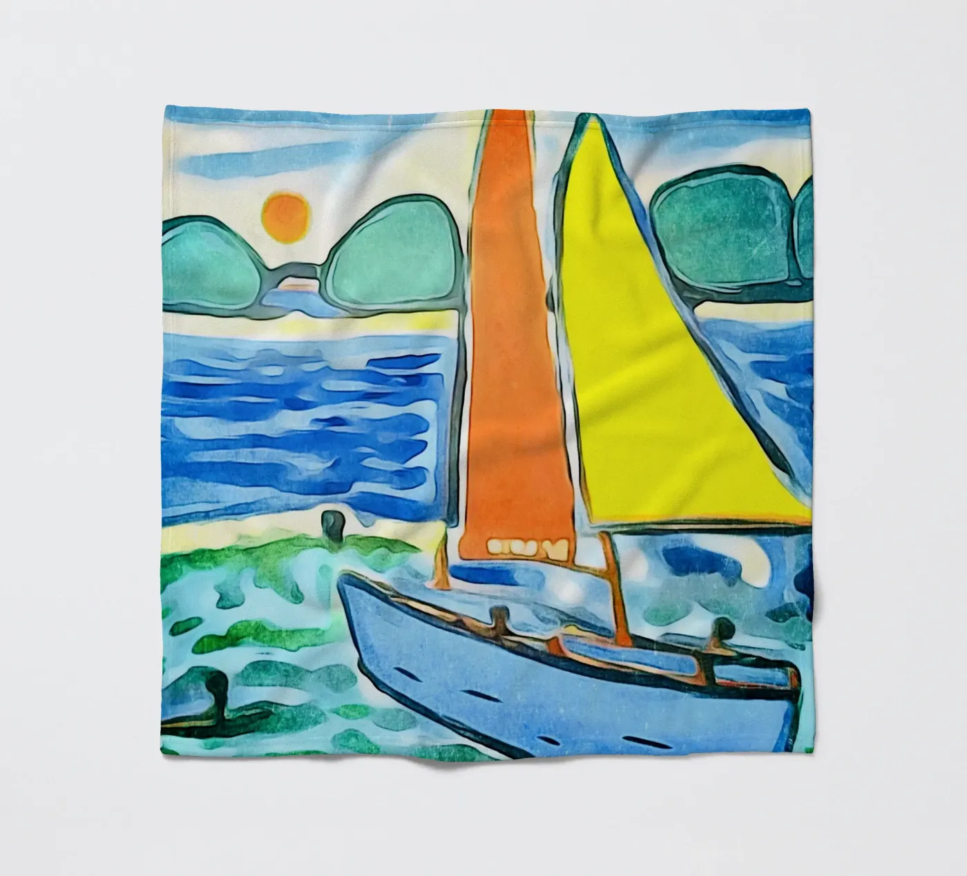 Sailboat fleecedeken van ZAMART