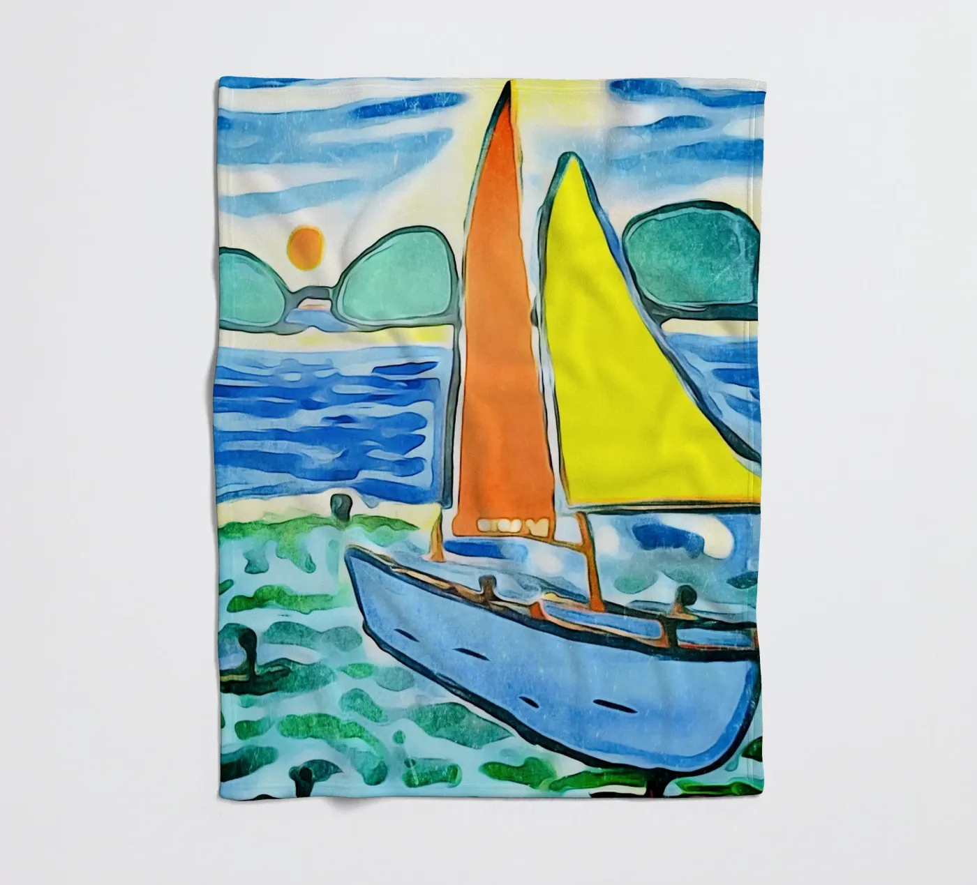 Sailboat fleecedeken van ZAMART