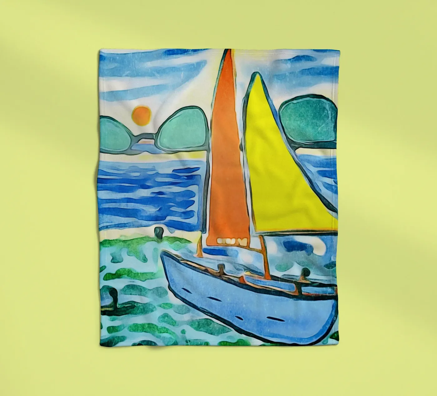 Sailboat fleecedeken van ZAMART