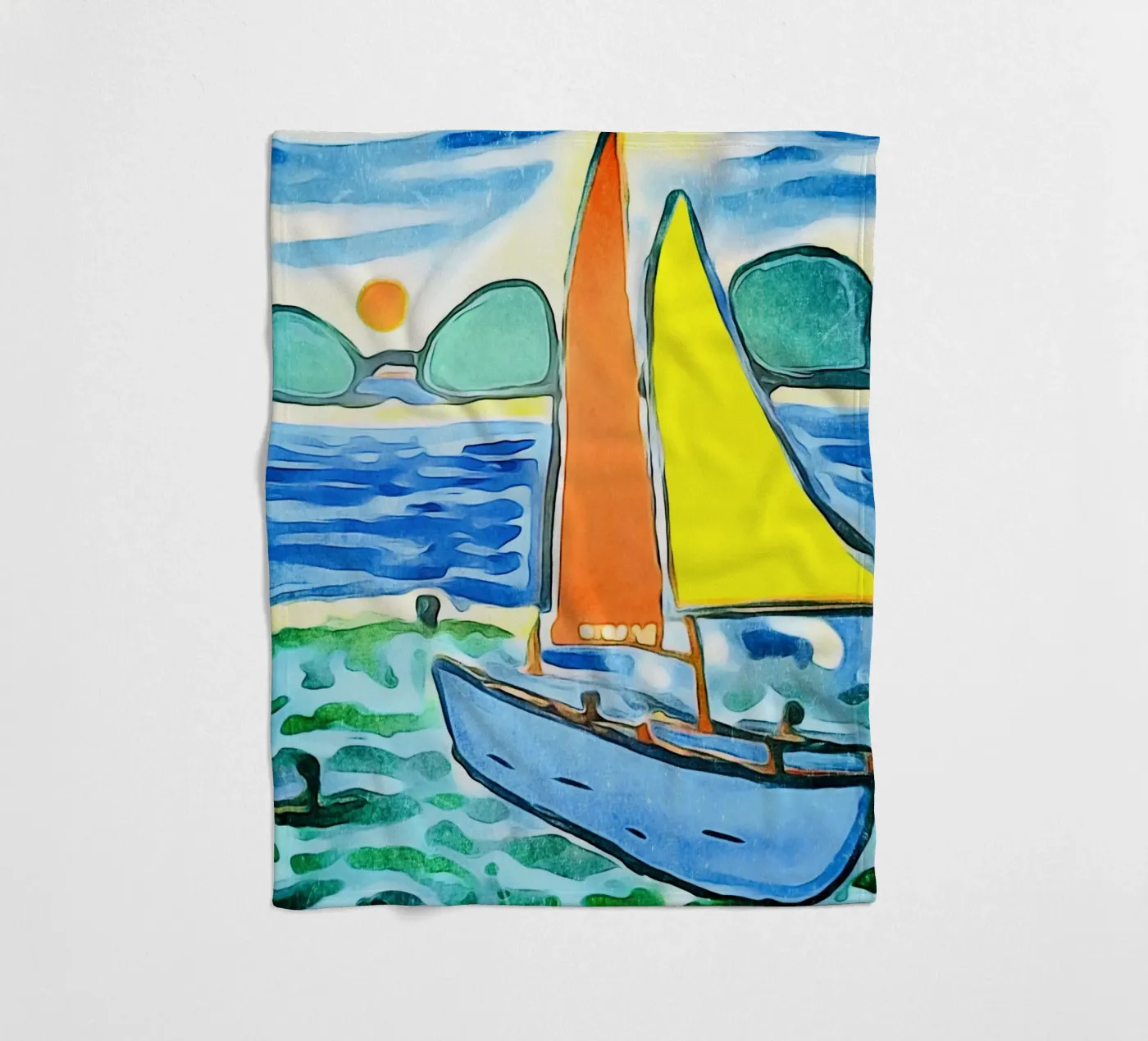 Sailboat fleecedeken van ZAMART