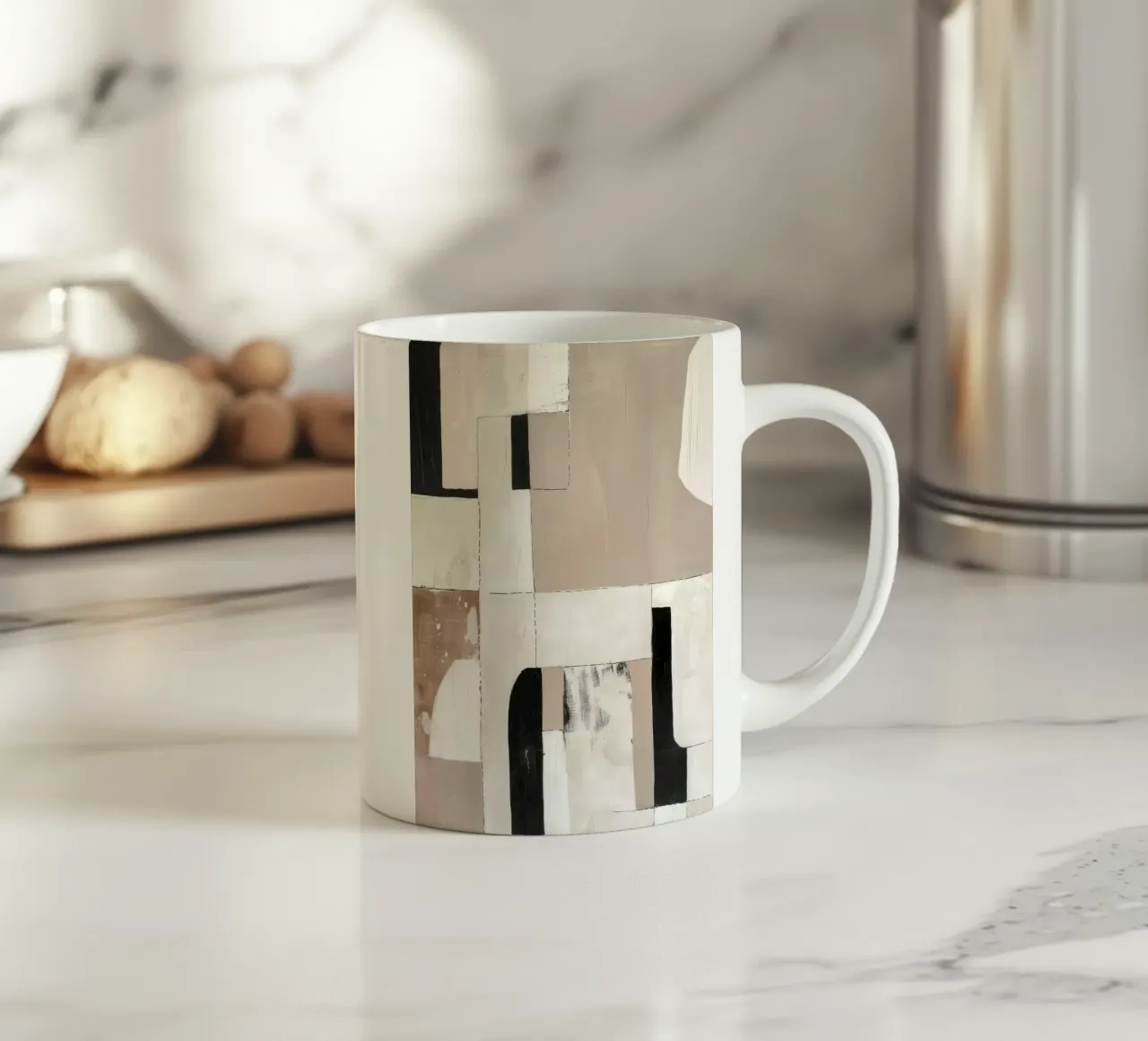 Silent Forms 2 ceramic mug by Nadjaa