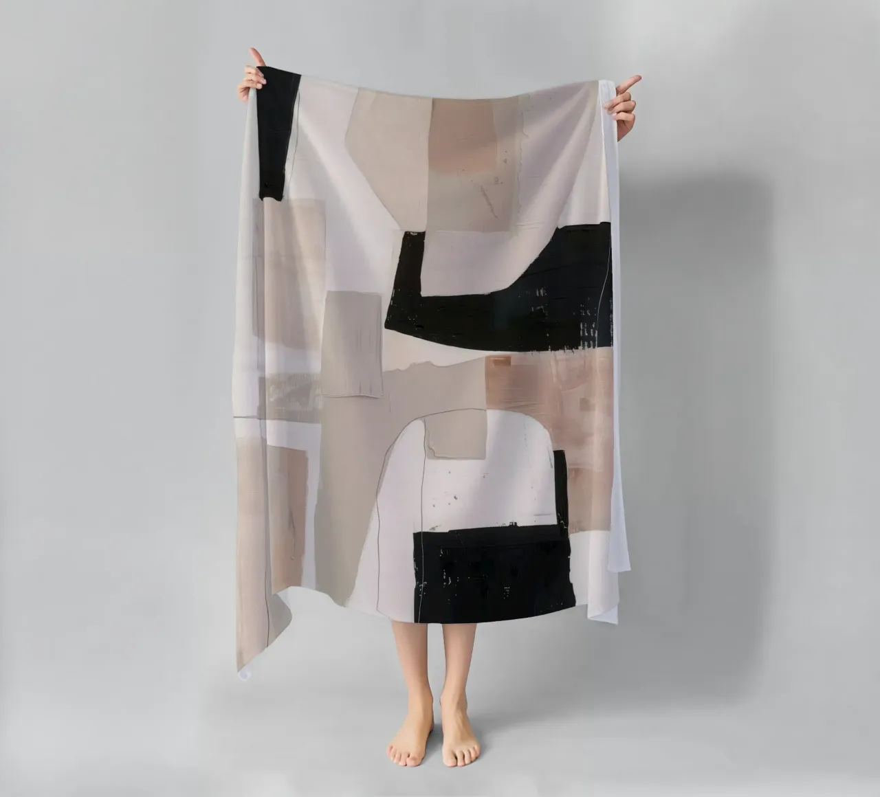 Silent Forms 3 strandhanddoek van Nadjaa