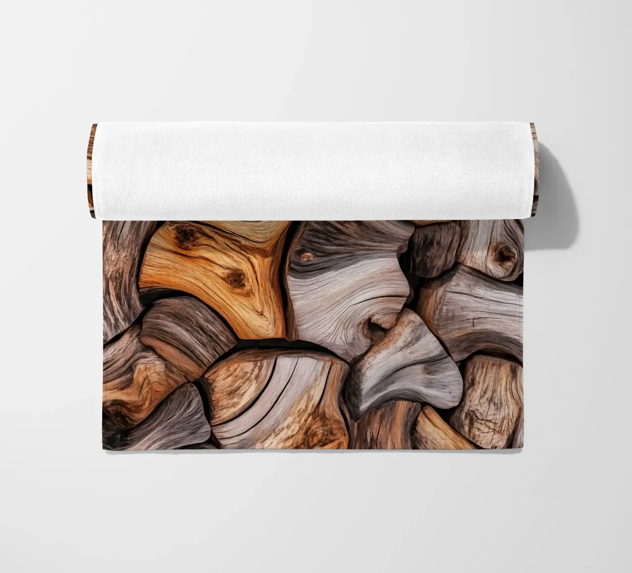 Driftwood Pattern | Meditation on time & transformation beach towel by Autofocus