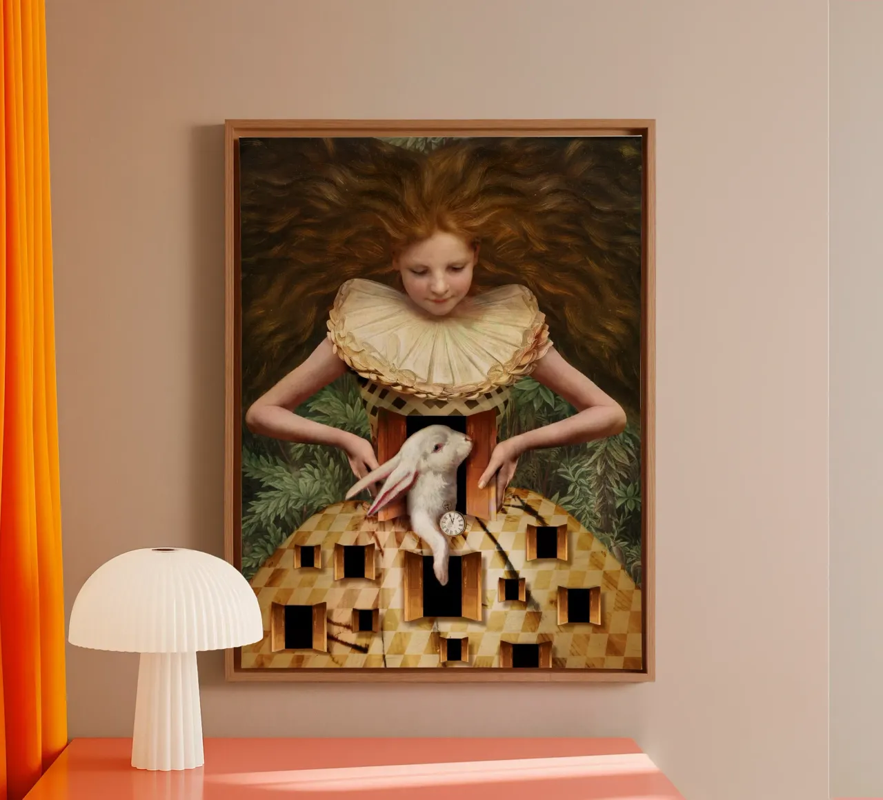 Hello Alice tela con Cornice a cassetta da Catrin Welz-Stein
