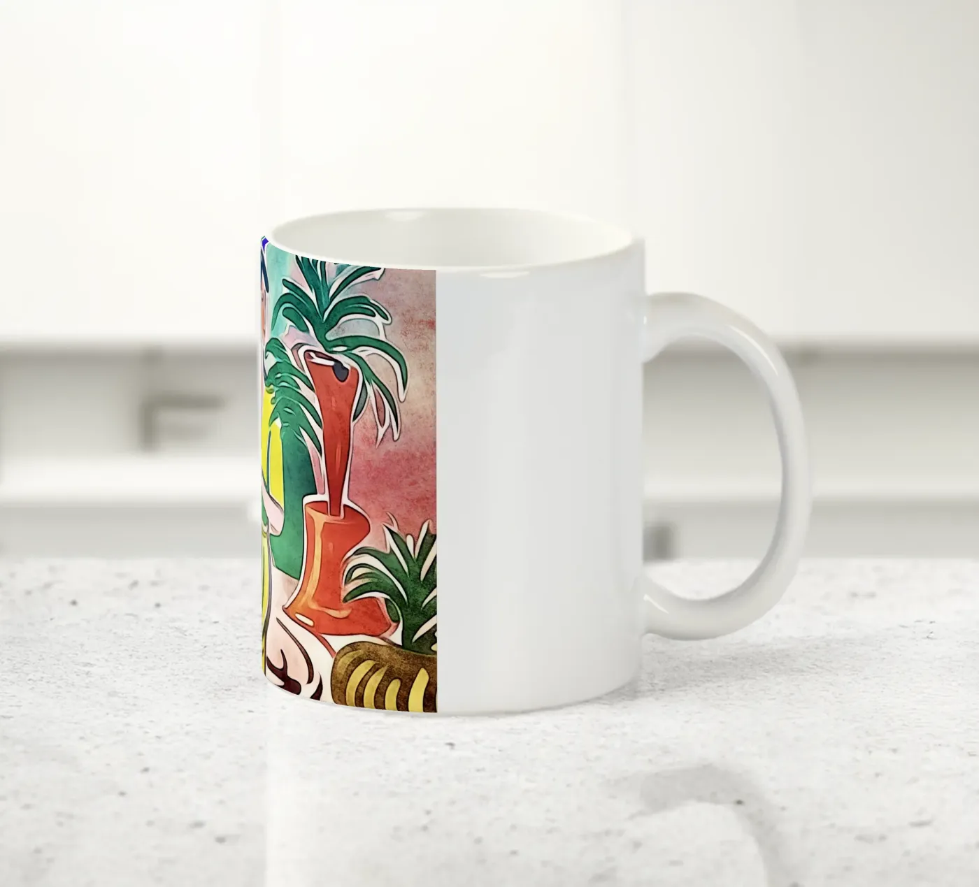 Tea time ceramic mug by ZAMART