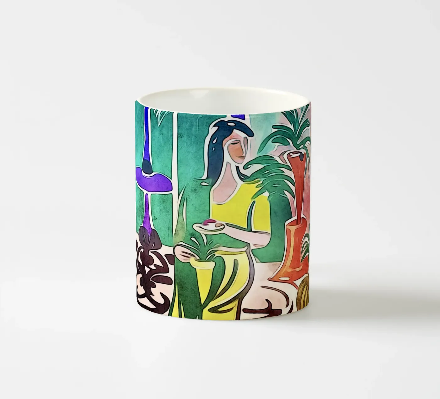 Tea time ceramic mug by ZAMART