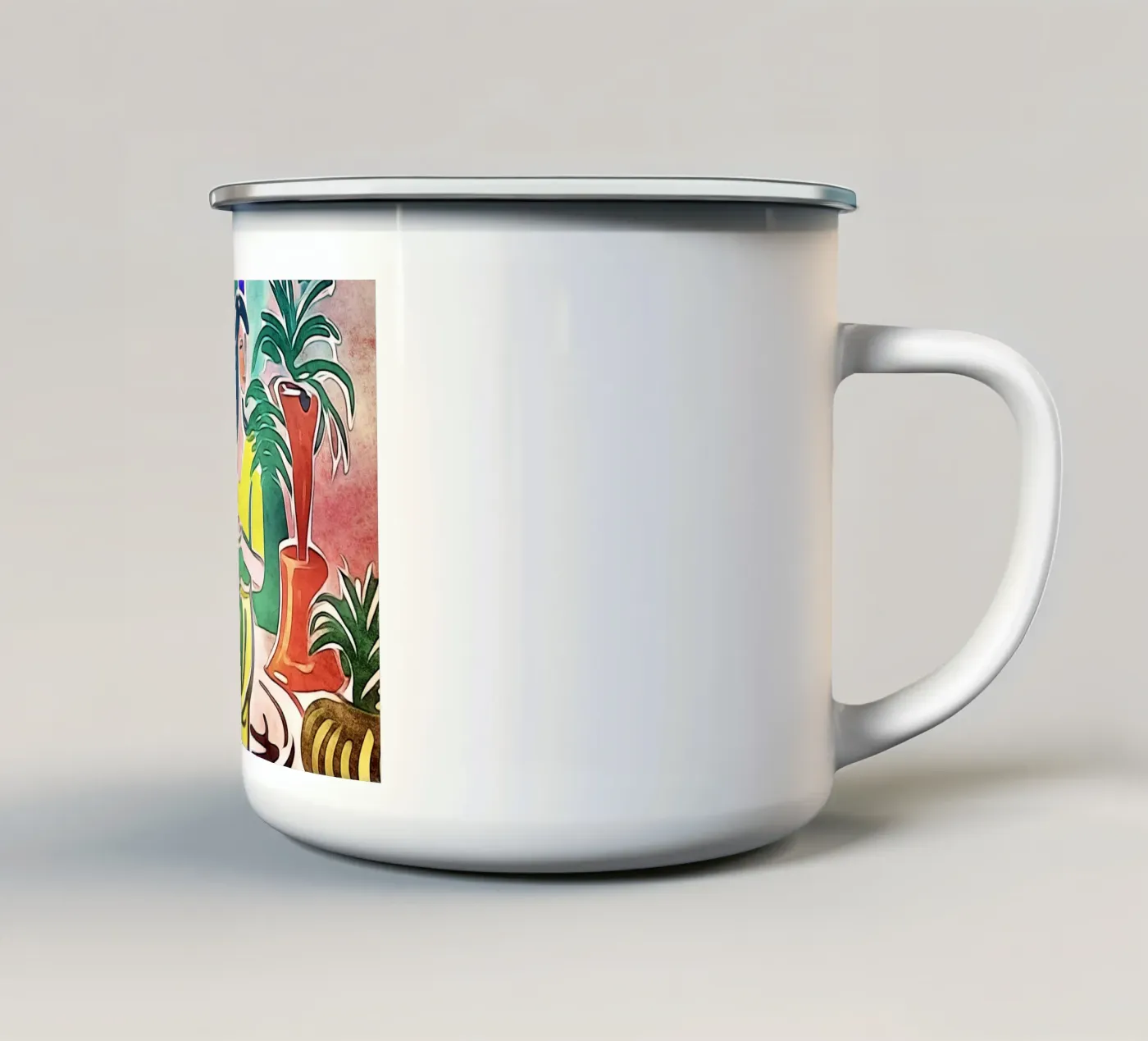 Tea time enamel mug by ZAMART
