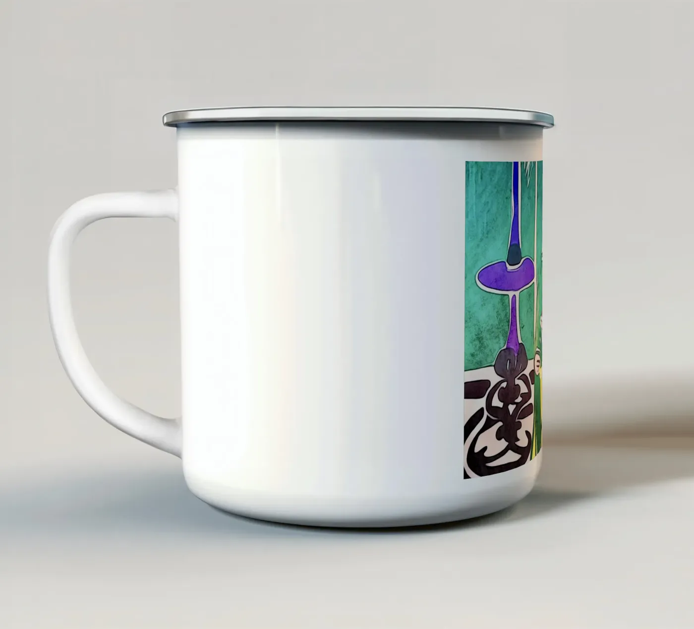Tea time enamel mug by ZAMART