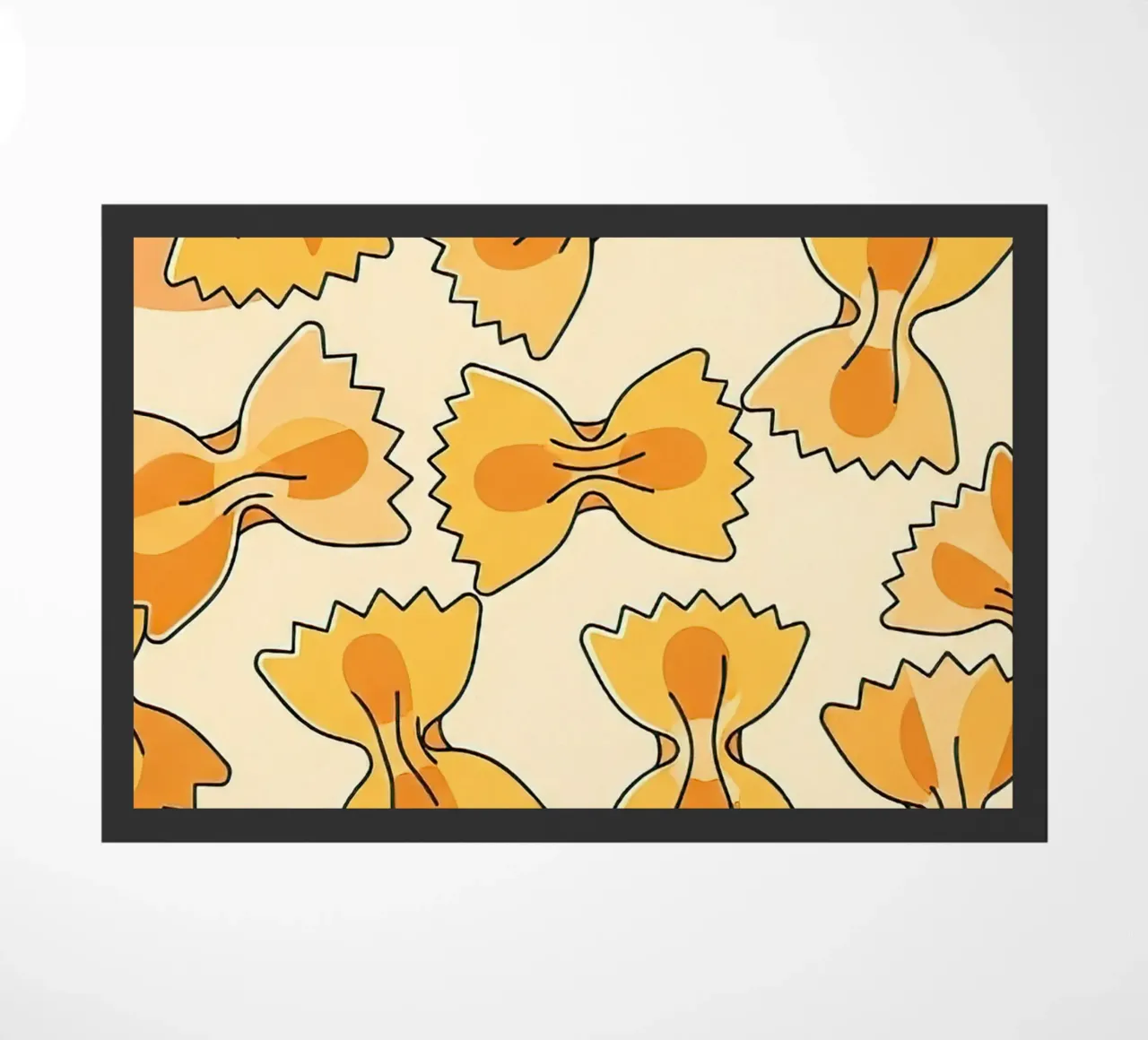 Bow Ties doormat by FlatPrint Studio