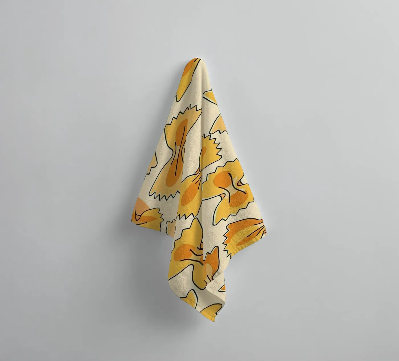 Vlinderdassen badhanddoek van FlatPrint Studio