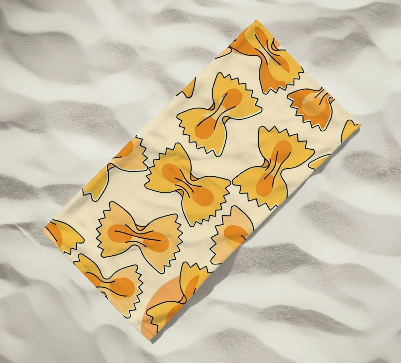Vlinderdassen strandhanddoek van FlatPrint Studio