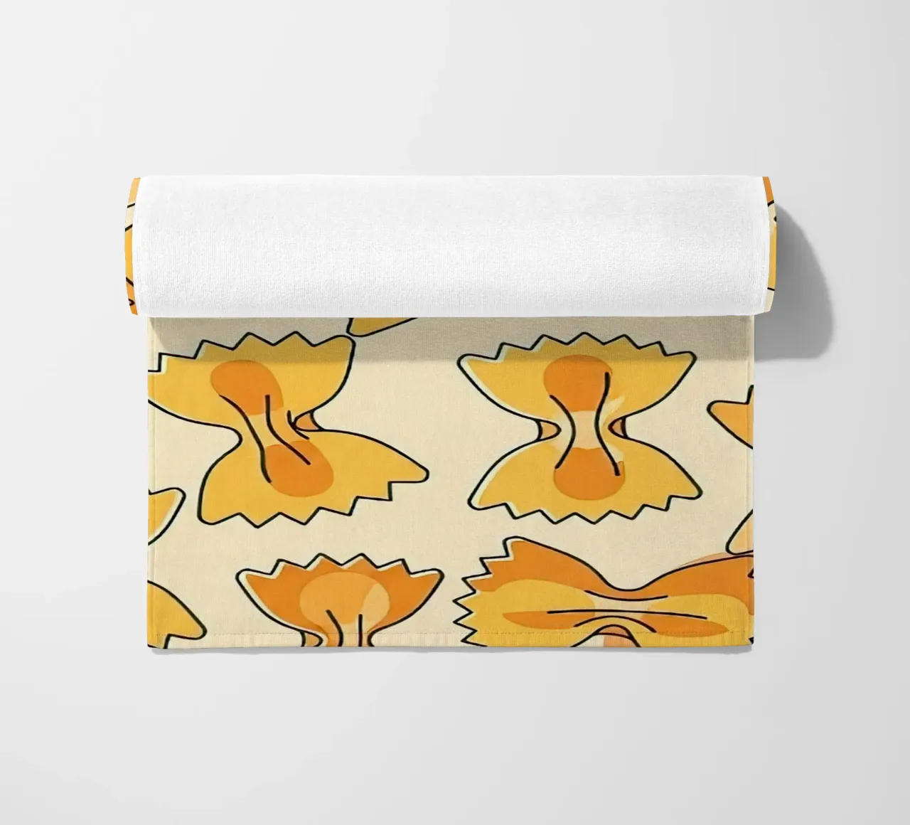 Vlinderdassen strandhanddoek van FlatPrint Studio