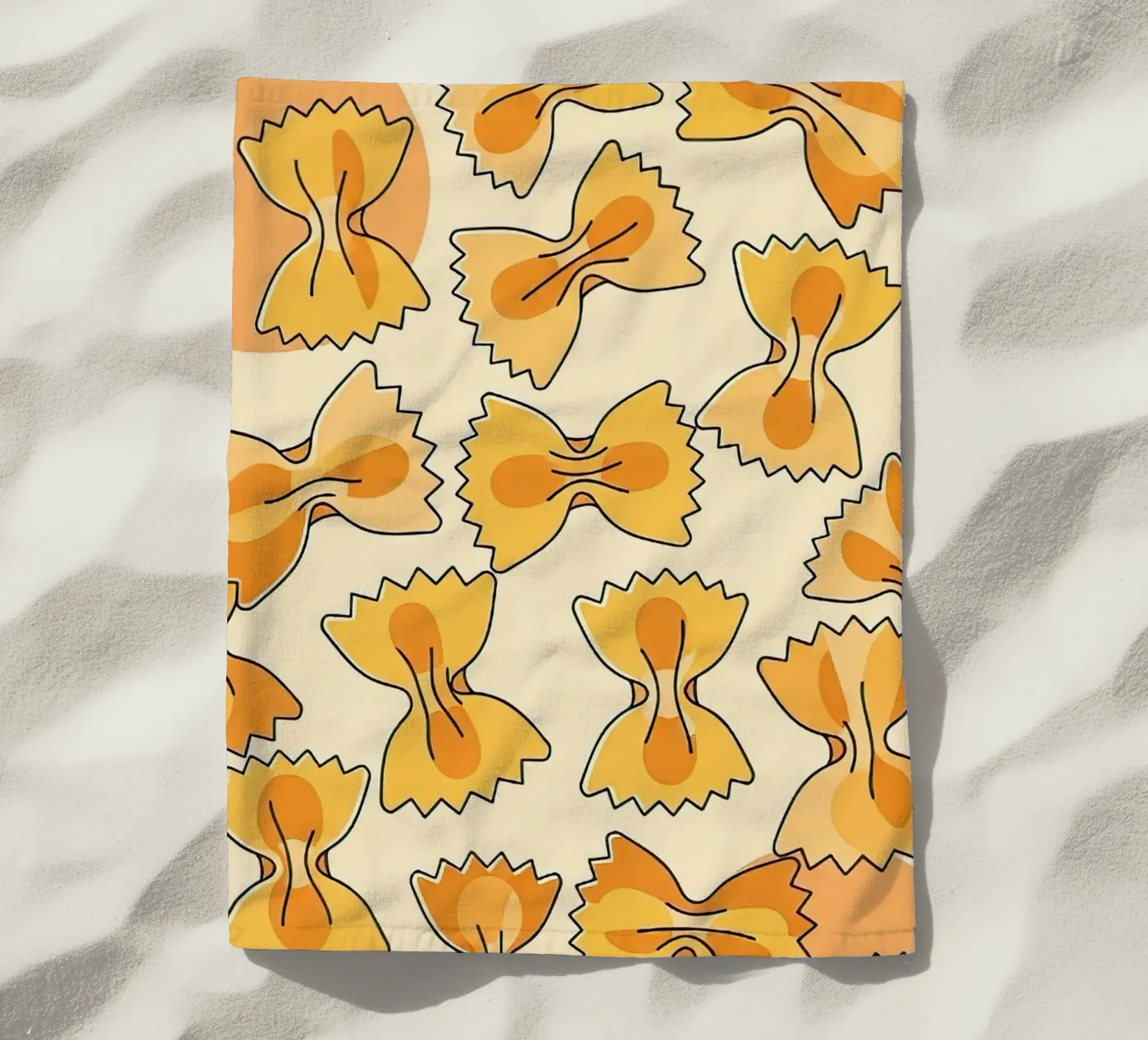 Vlinderdassen strandhanddoek van FlatPrint Studio