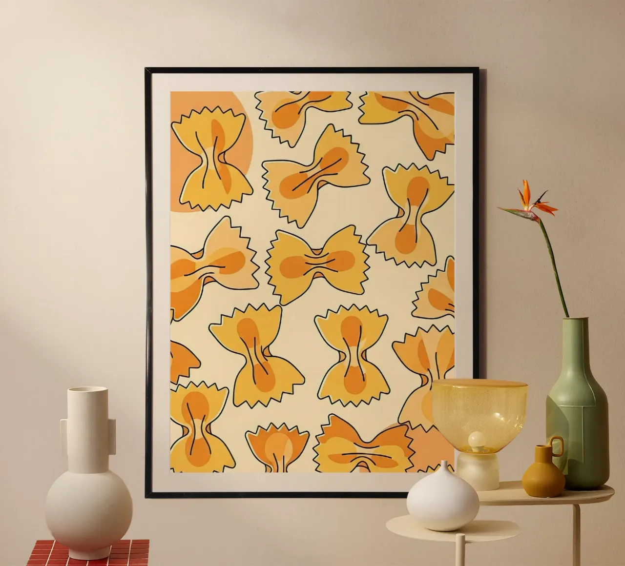 Bow Ties poster da FlatPrint Studio