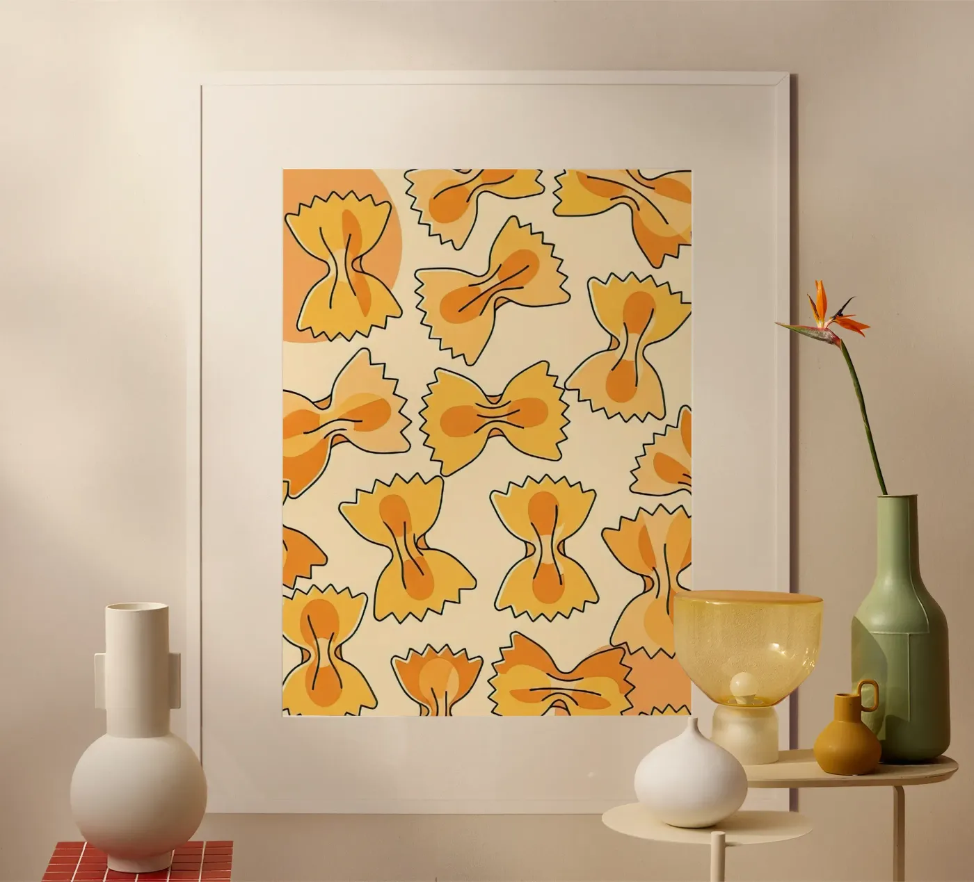 Bow Ties Poster von FlatPrint Studio