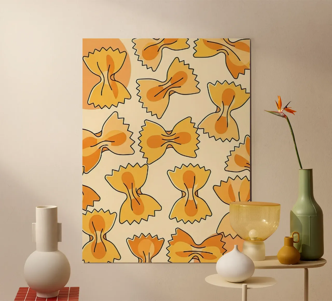 Bow Ties poster da FlatPrint Studio