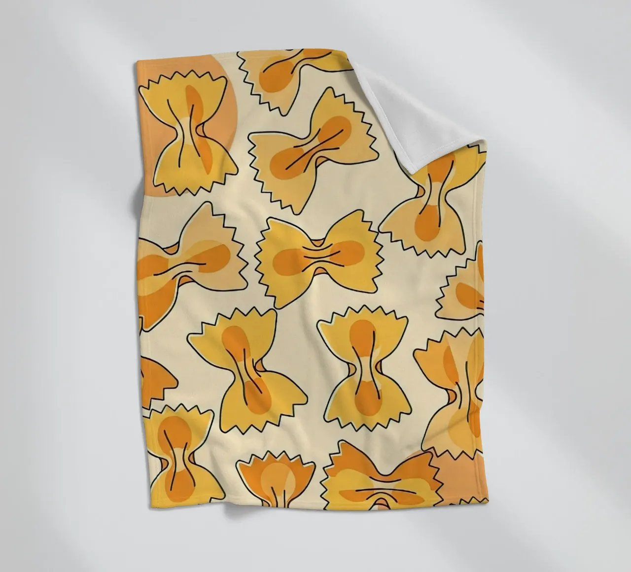 Schmetterlingskrawatten Fleecedecke von FlatPrint Studio