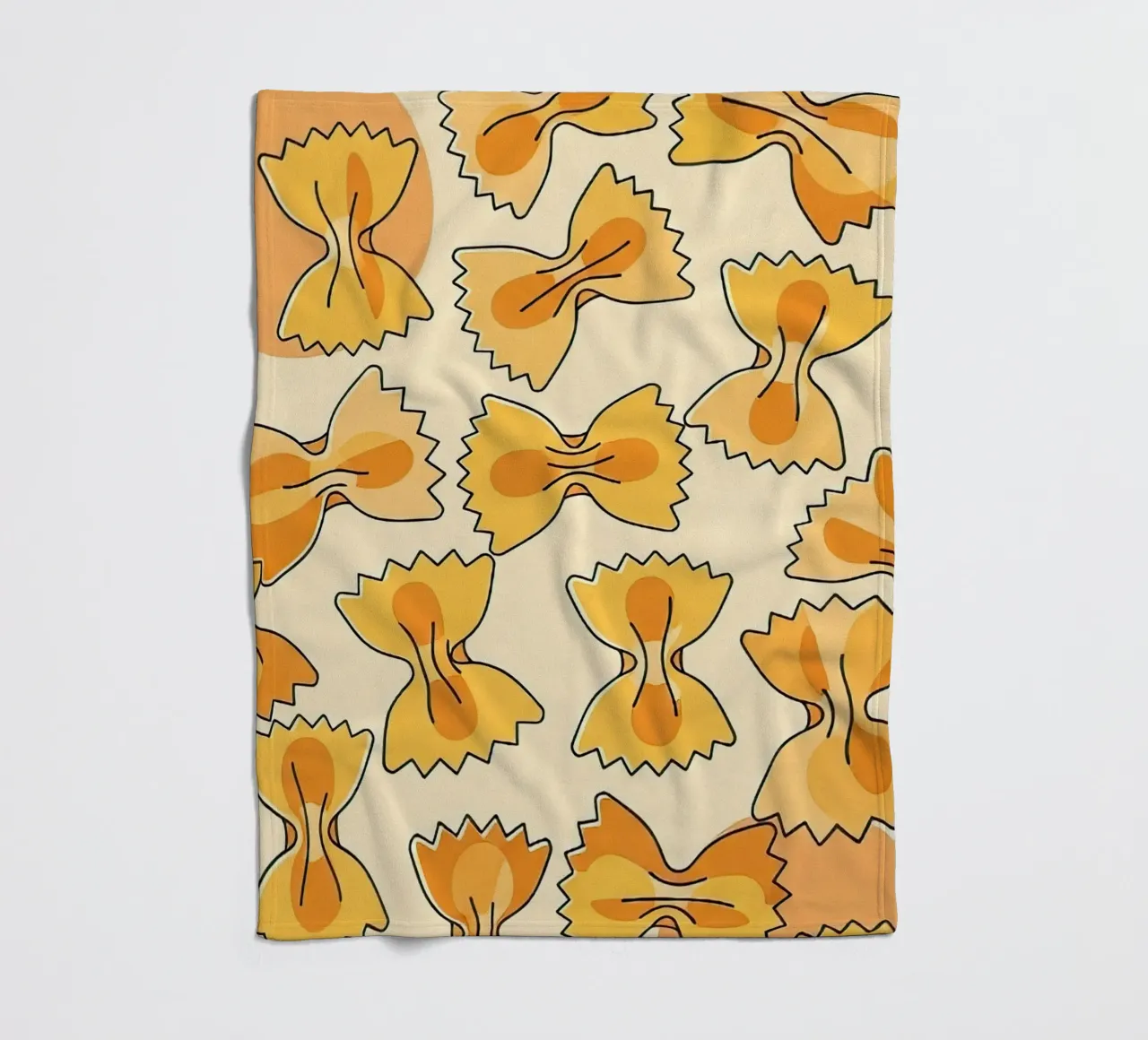 Schmetterlingskrawatten Fleecedecke von FlatPrint Studio