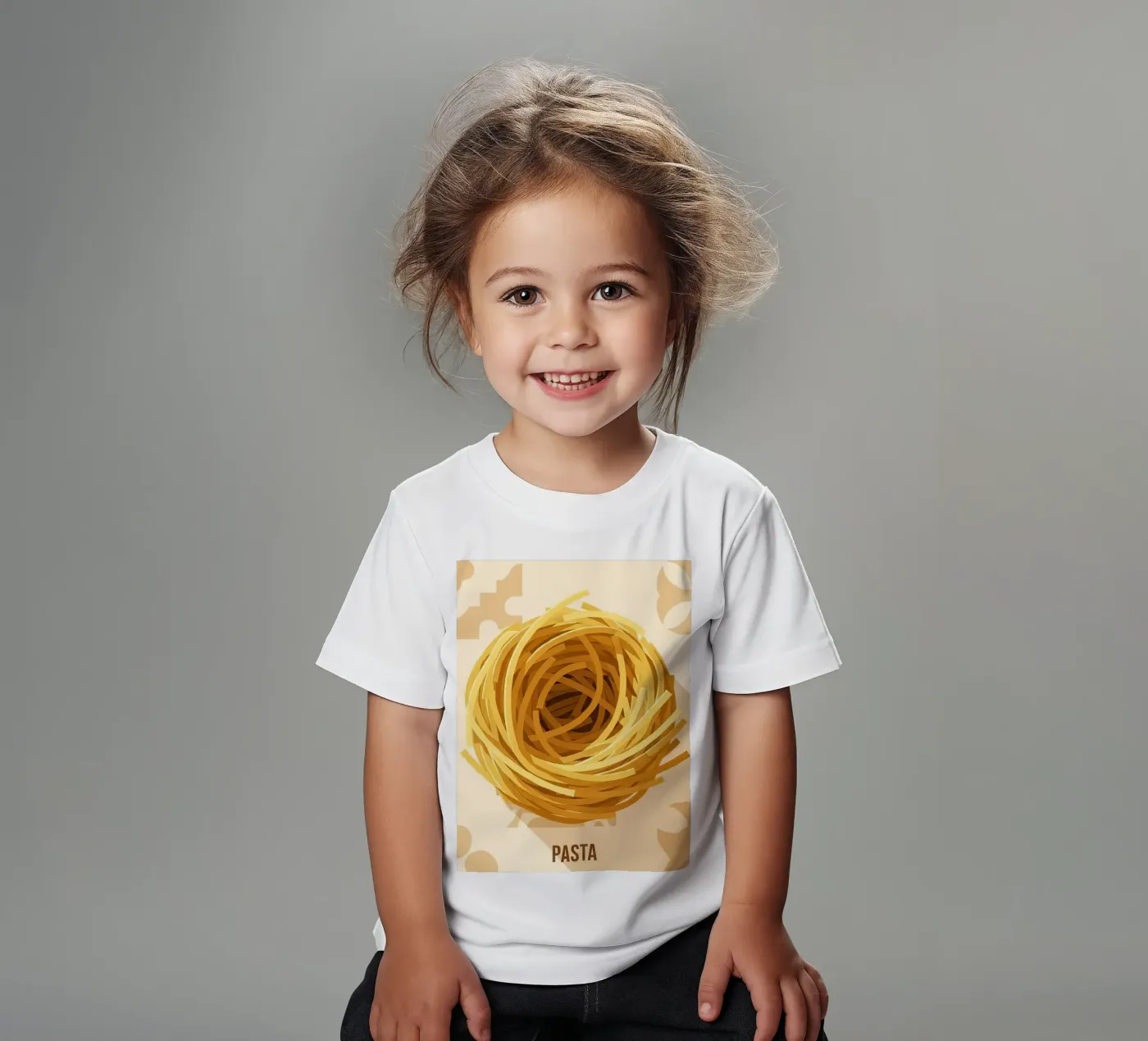Spaghetti Nest Bundle kinder t-shirt van FlatPrint Studio