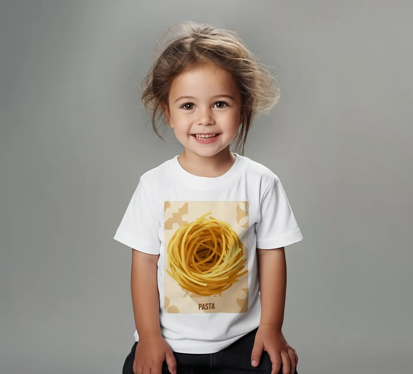 Spaghetti Nest Bundle kinder t-shirt van FlatPrint Studio