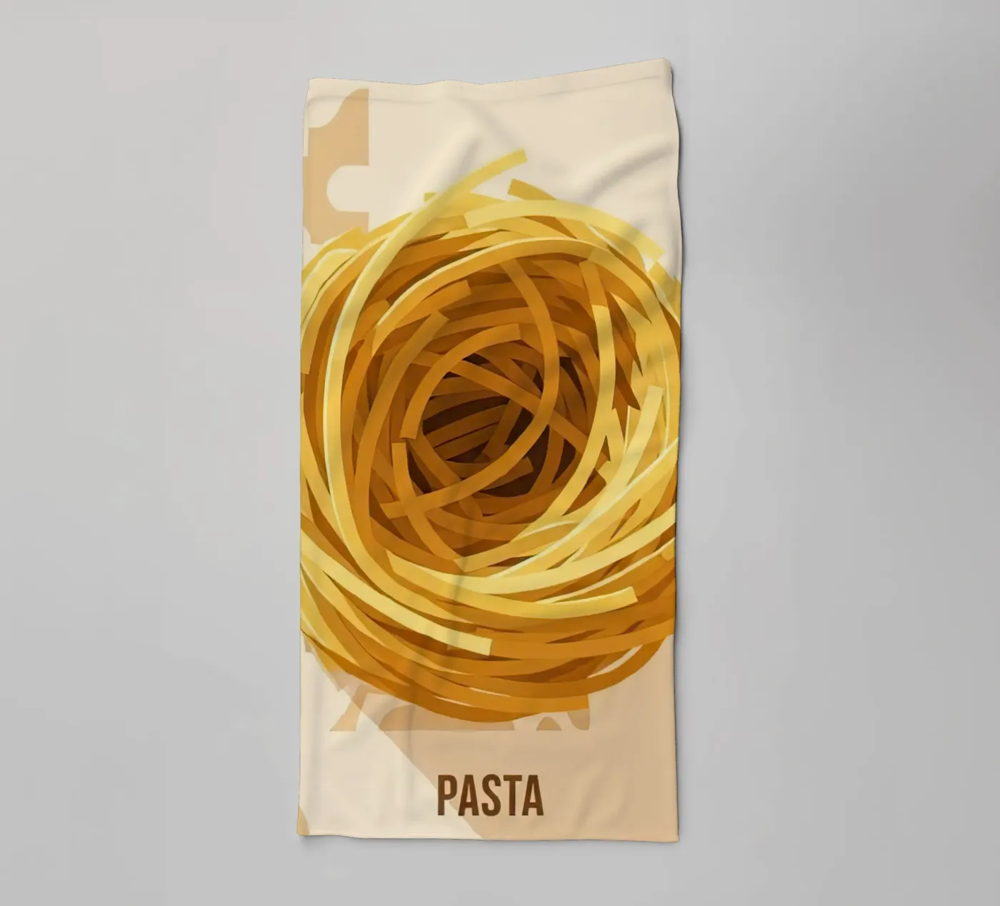 Spaghetti Nest Bundle towel by FlatPrint Studio