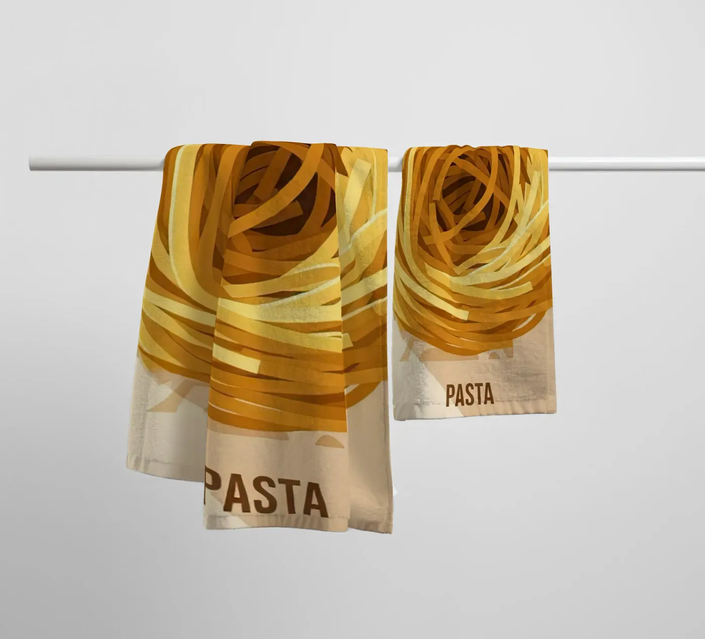Spaghetti Nest Bundle towel by FlatPrint Studio