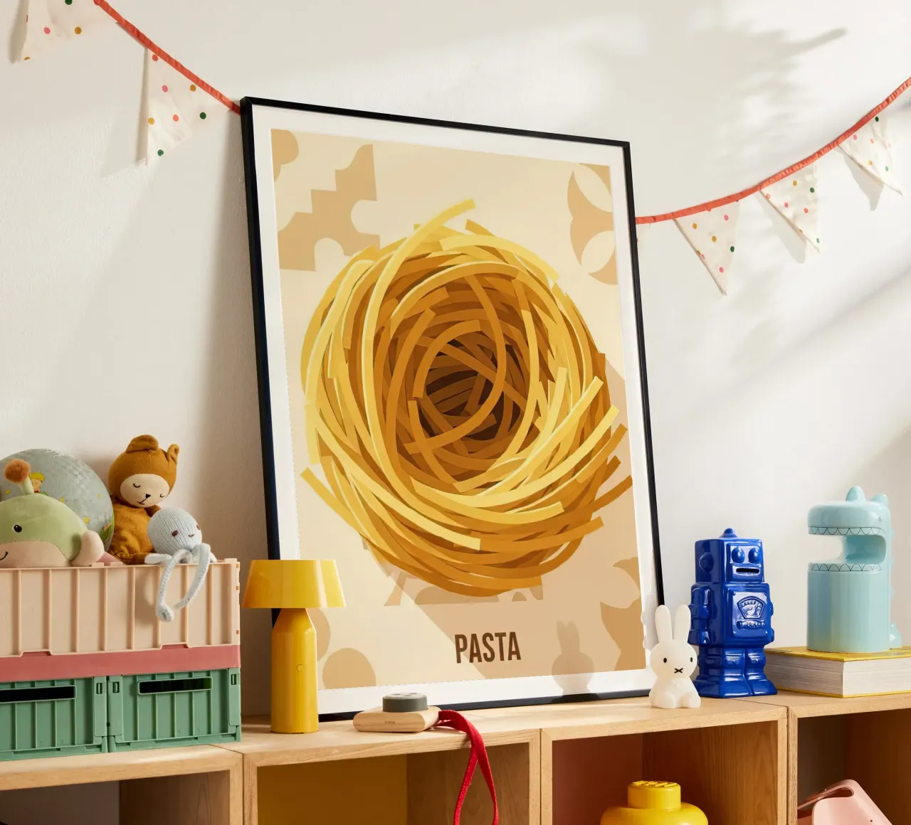 Spaghetti Nest Bundle poster by FlatPrint Studio