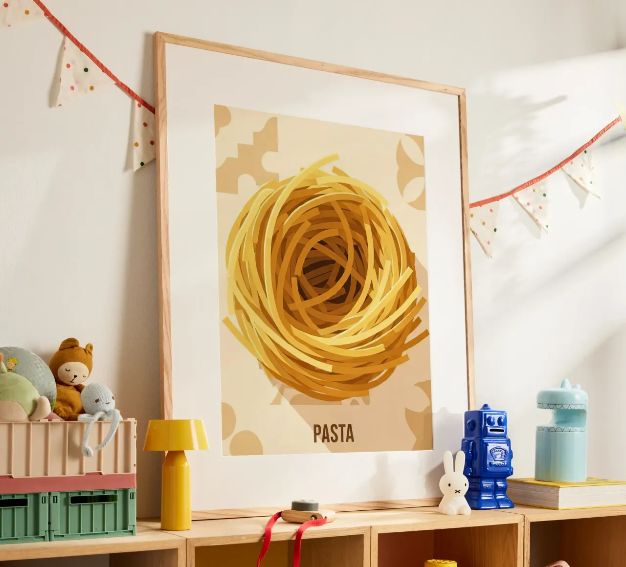 Spaghetti Nest Bundle poster by FlatPrint Studio