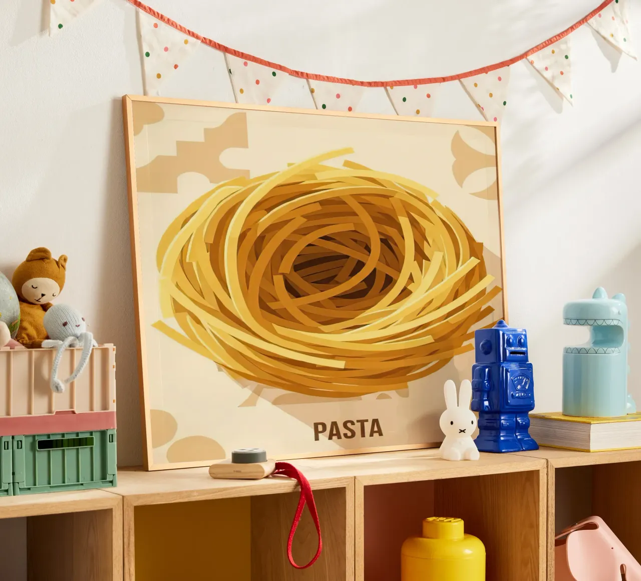 Spaghetti Nest Bundle poster by FlatPrint Studio