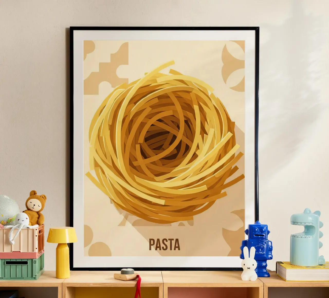 Spaghetti Nest Bundle poster by FlatPrint Studio