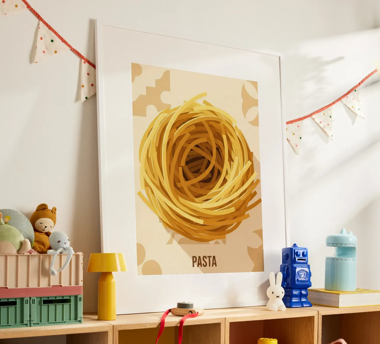 Spaghetti Nest Bundle poster by FlatPrint Studio