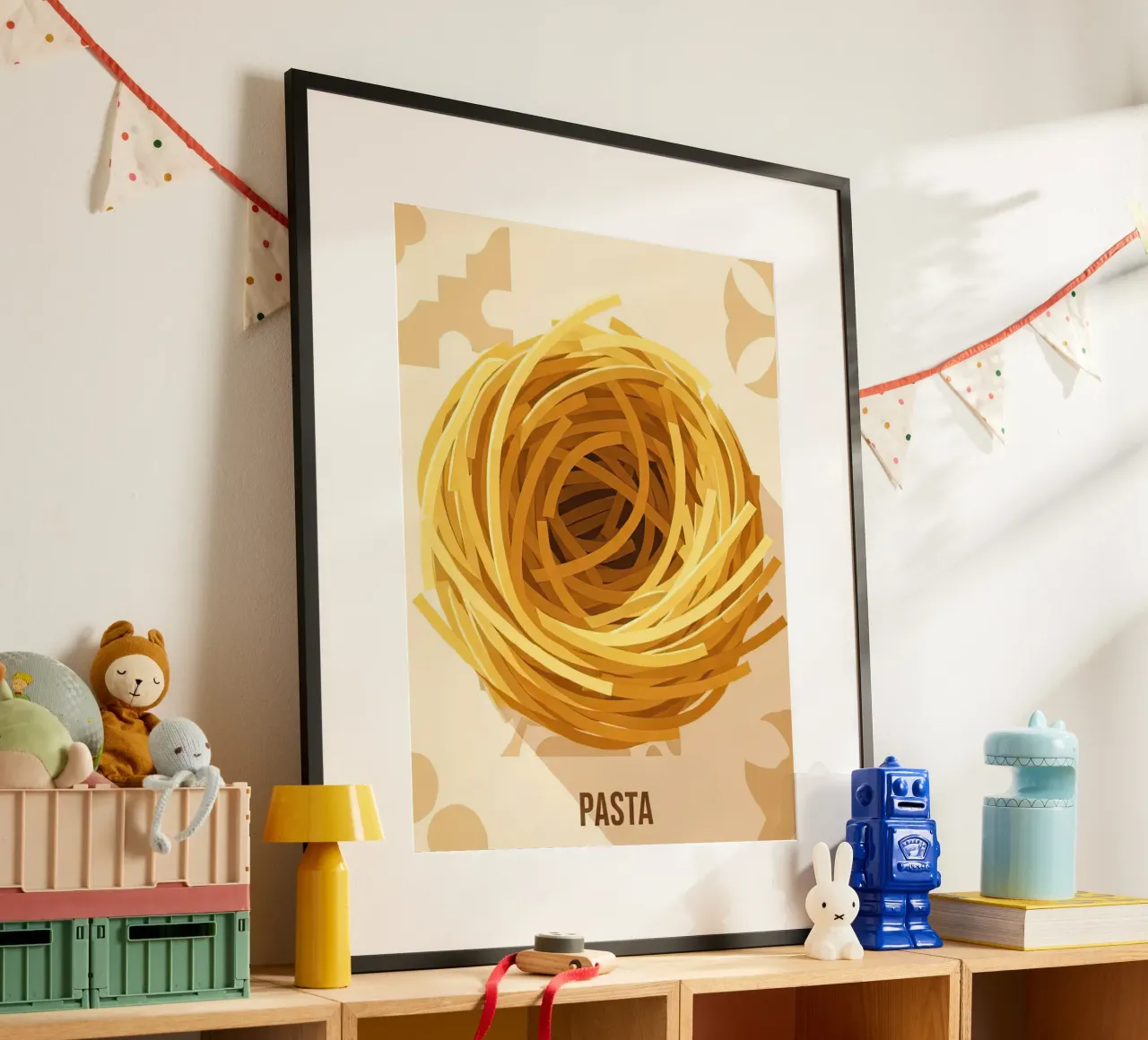 Spaghetti Nest Bundle poster by FlatPrint Studio